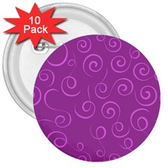 Pattern 3  Buttons (10 pack) 