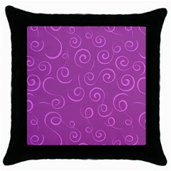 Pattern Throw Pillow Case (black) by ValentinaDesign