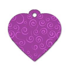 Pattern Dog Tag Heart (Two Sides)