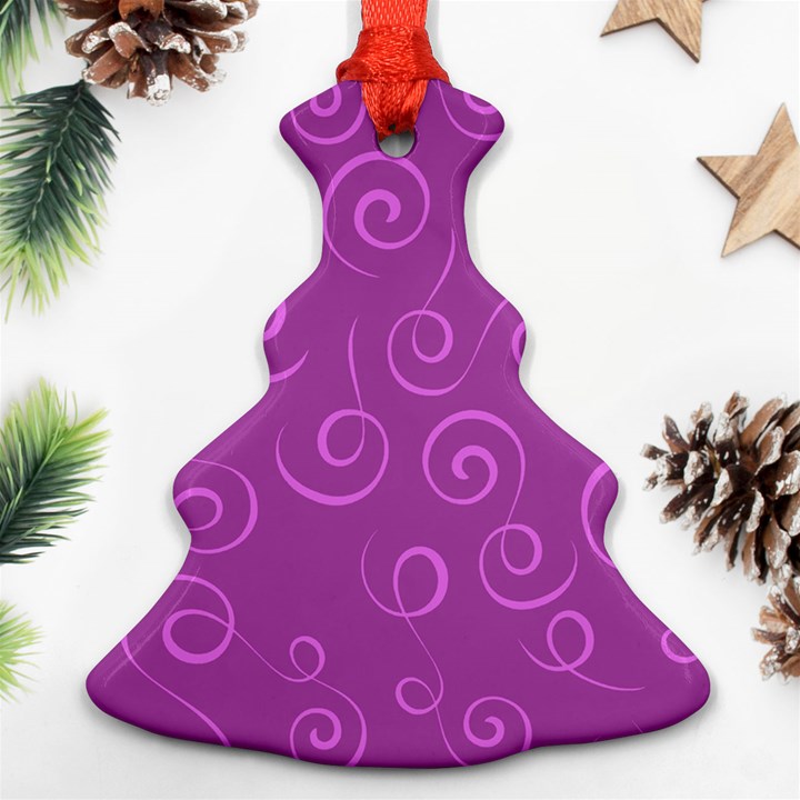 Pattern Christmas Tree Ornament (Two Sides)