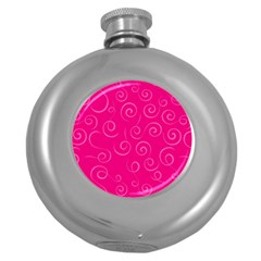 Pattern Round Hip Flask (5 Oz) by ValentinaDesign