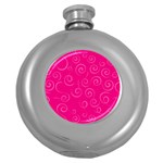 Pattern Round Hip Flask (5 oz) Front