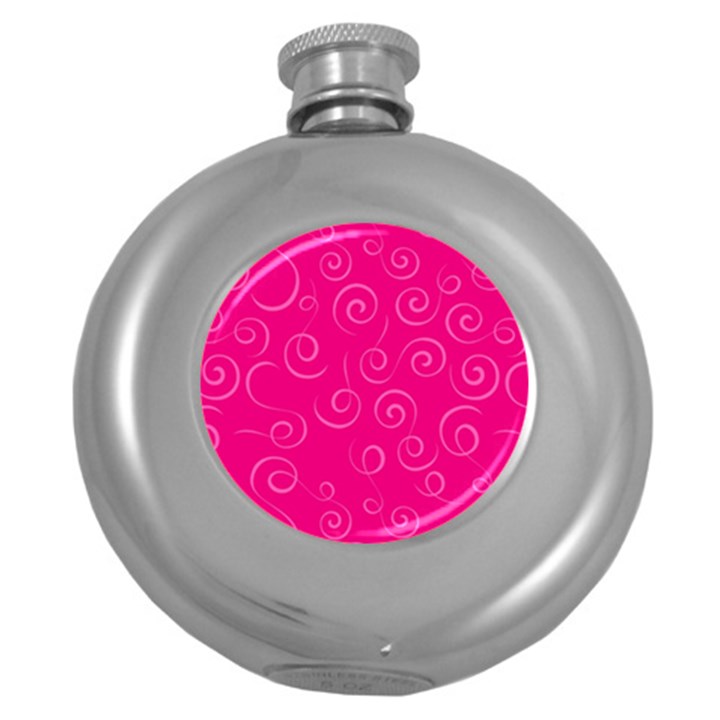 Pattern Round Hip Flask (5 oz)