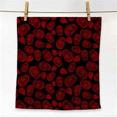 Floral Pattern Face Towel by ValentinaDesign