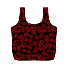 Floral Pattern Full Print Recycle Bags (m) 