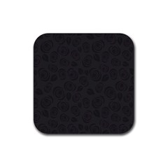 Floral Pattern Rubber Coaster (square)  by ValentinaDesign