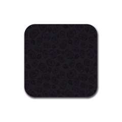 Floral Pattern Rubber Square Coaster (4 Pack)  by ValentinaDesign