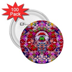 Hawaiian Poi Cartoon Dog 2 25  Buttons (100 Pack) 