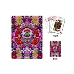 Hawaiian Poi Cartoon Dog Playing Cards (mini)  by pepitasart