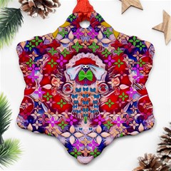 Hawaiian Poi Cartoon Dog Ornament (Snowflake)