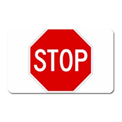 Stop Sign Magnet (rectangular) by Valentinaart