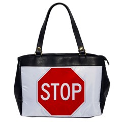 Stop Sign Office Handbags by Valentinaart