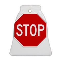 Stop Sign Bell Ornament (two Sides) by Valentinaart