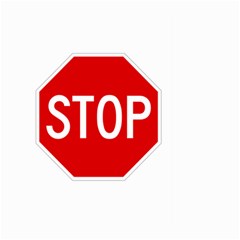 Stop Sign Large Garden Flag (two Sides) by Valentinaart