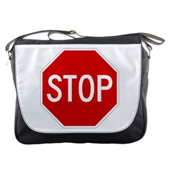 Stop Sign Messenger Bags by Valentinaart