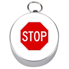 Stop Sign Silver Compasses by Valentinaart