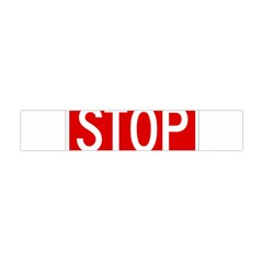 Stop Sign Flano Scarf (mini) by Valentinaart