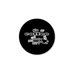 Give Me Coffee And Nobody Gets Hurt Golf Ball Marker (10 Pack) by Valentinaart