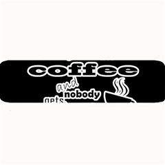 Give Me Coffee And Nobody Gets Hurt Large Bar Mats by Valentinaart