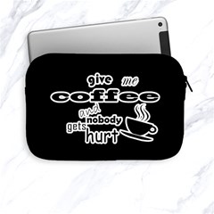 Give Me Coffee And Nobody Gets Hurt Apple Ipad Mini Zipper Cases by Valentinaart