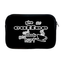 Give Me Coffee And Nobody Gets Hurt Apple Macbook Pro 17  Zipper Case by Valentinaart