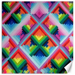 Rainbow Chem Trails Canvas 12  X 12   by Nexatart