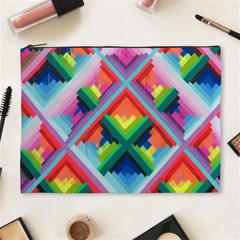 Rainbow Chem Trails Cosmetic Bag (xl) by Nexatart