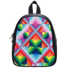 Rainbow Chem Trails School Bags (small)  by Nexatart