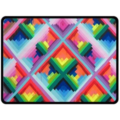 Rainbow Chem Trails Fleece Blanket (large)  by Nexatart