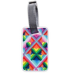 Rainbow Chem Trails Luggage Tags (one Side)  by Nexatart