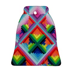 Rainbow Chem Trails Bell Ornament (two Sides) by Nexatart