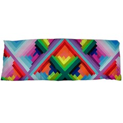 Rainbow Chem Trails Body Pillow Case (dakimakura) by Nexatart