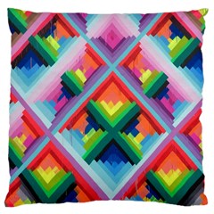 Rainbow Chem Trails Large Cushion Case (two Sides) by Nexatart