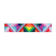 Rainbow Chem Trails Flano Scarf (mini) by Nexatart