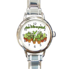 Cactus - Dont Be A Prick Round Italian Charm Watch by Valentinaart