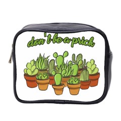 Cactus - Dont Be A Prick Mini Toiletries Bag 2-side by Valentinaart