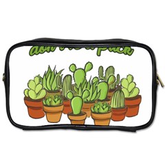 Cactus - Dont Be A Prick Toiletries Bags by Valentinaart