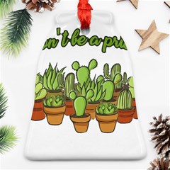 Cactus - Dont Be A Prick Bell Ornament (two Sides) by Valentinaart