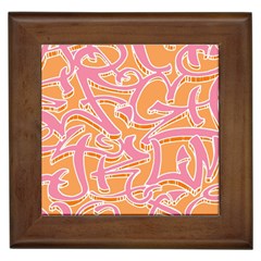 Abc Graffiti Framed Tiles by Nexatart