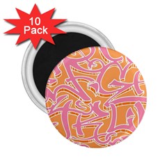 Abc Graffiti 2 25  Magnets (10 Pack)  by Nexatart