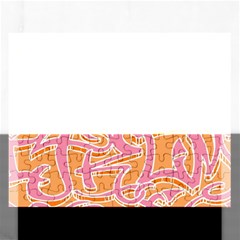 Abc Graffiti Rectangular Jigsaw Puzzl by Nexatart