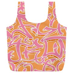 Abc Graffiti Full Print Recycle Bags (l)  by Nexatart