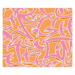 Abc Graffiti Double Sided Flano Blanket (small)  by Nexatart