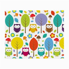 Cute Owl Small Glasses Cloth by Nexatart