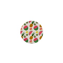 Fruits Pattern 1  Mini Magnets by Nexatart