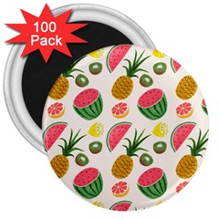 Fruits Pattern 3  Magnets (100 Pack)