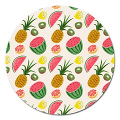 Fruits Pattern Magnet 5  (round)