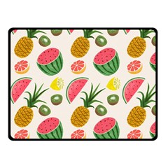 Fruits Pattern Fleece Blanket (small) by Nexatart