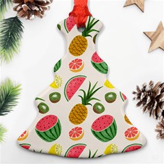 Fruits Pattern Ornament (christmas Tree)  by Nexatart