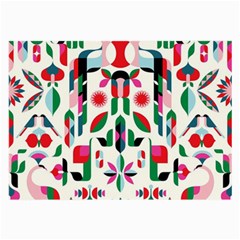 Abstract Peacock Large Glasses Cloth (2-side) by Nexatart